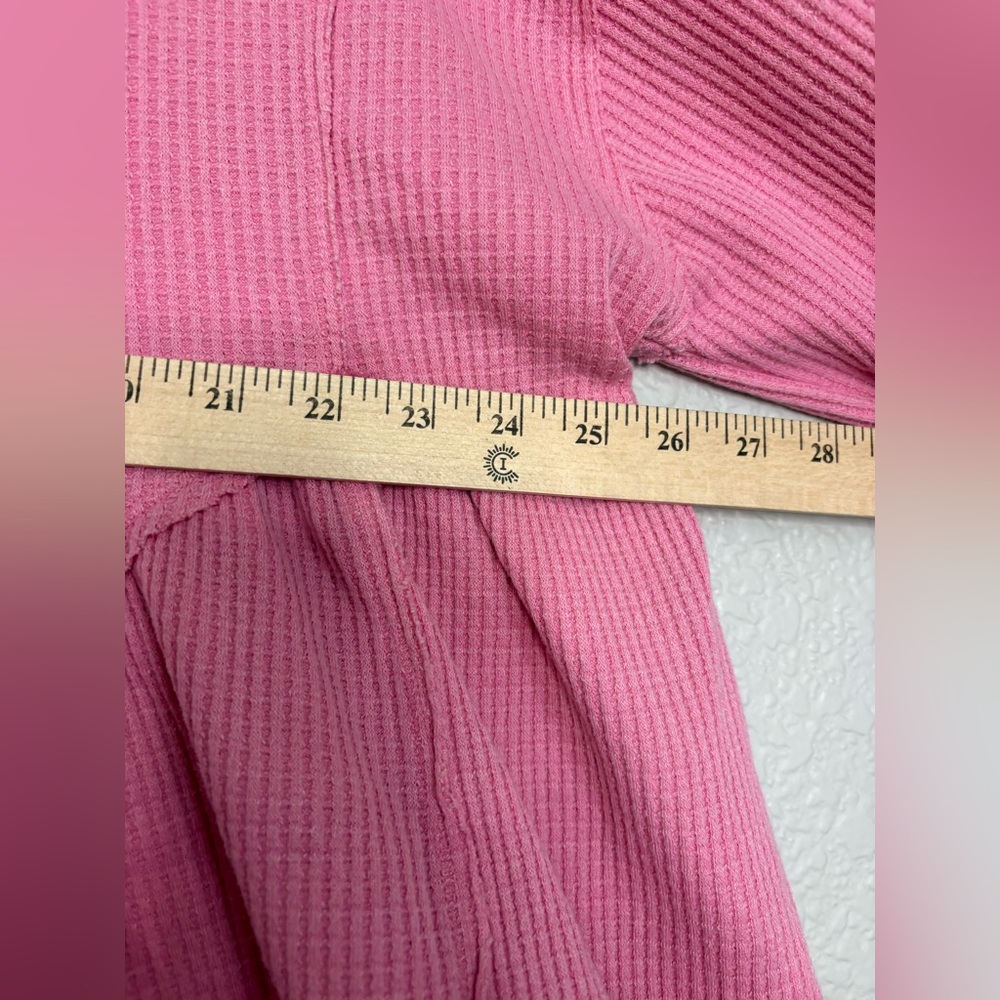 FREE PEOPLE Oh My Babydoll Thermal in Pink Carnation XL Flowy - Picture 11 of 12